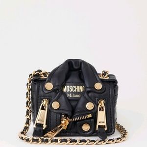 MOSCHINO x HM Biker Jacket Leather Shoulder Bag